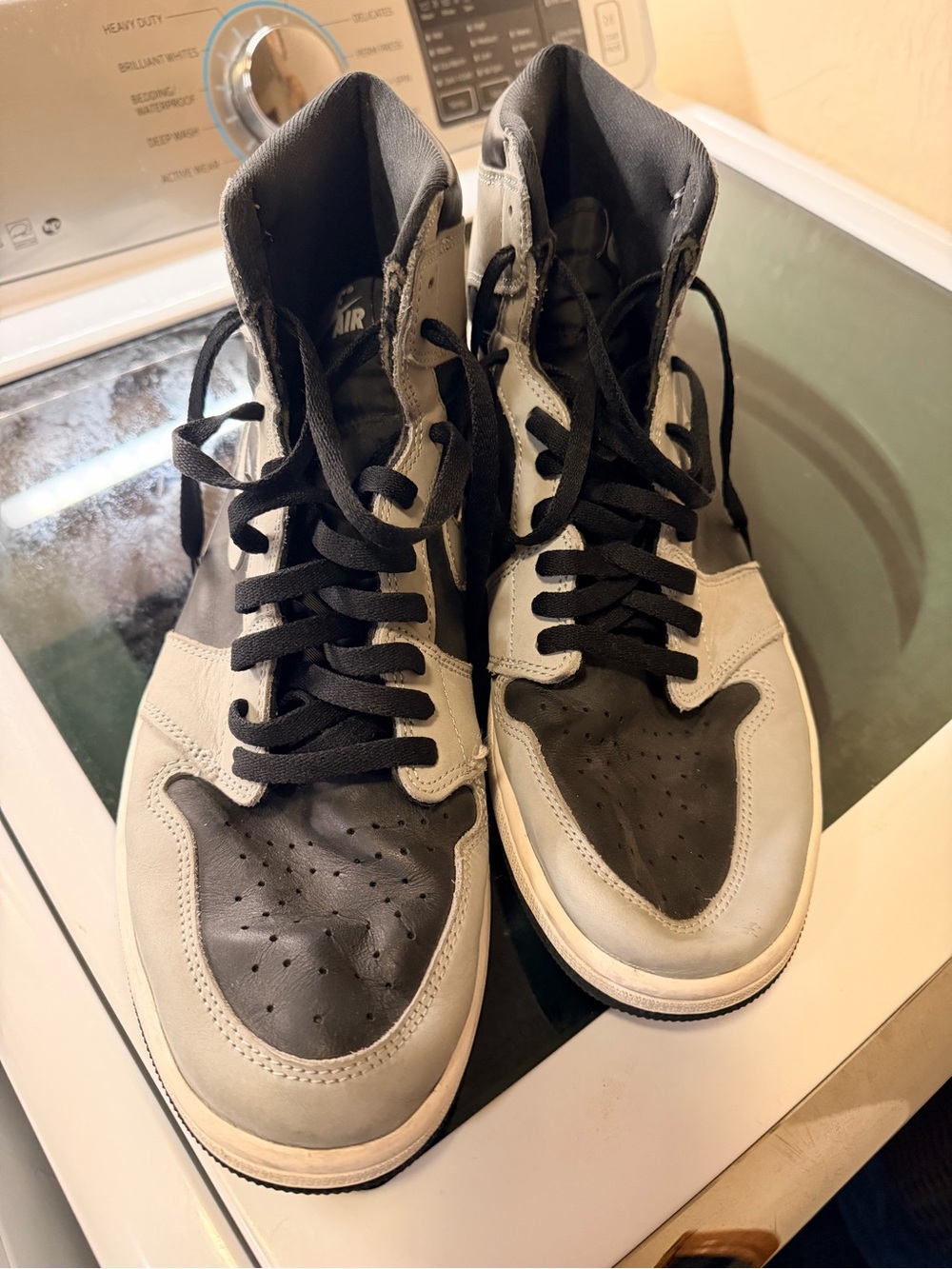 Nike Air Jordan High-Top Sneakers in Black and Gray Size 14